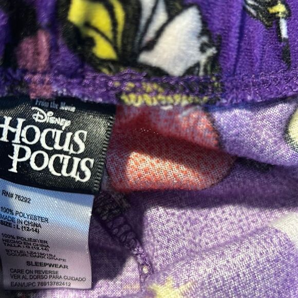 Disney Hocus Pocus Fleece Pajama Pants Lg - Picture 5 of 8